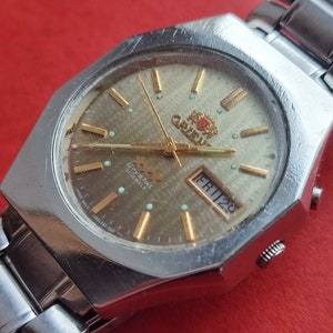 1970&#39;s ORIENT 3 Star Men&#39;s Watch Vintage Japanese Mechanical Automatic wrist watch SERVICED