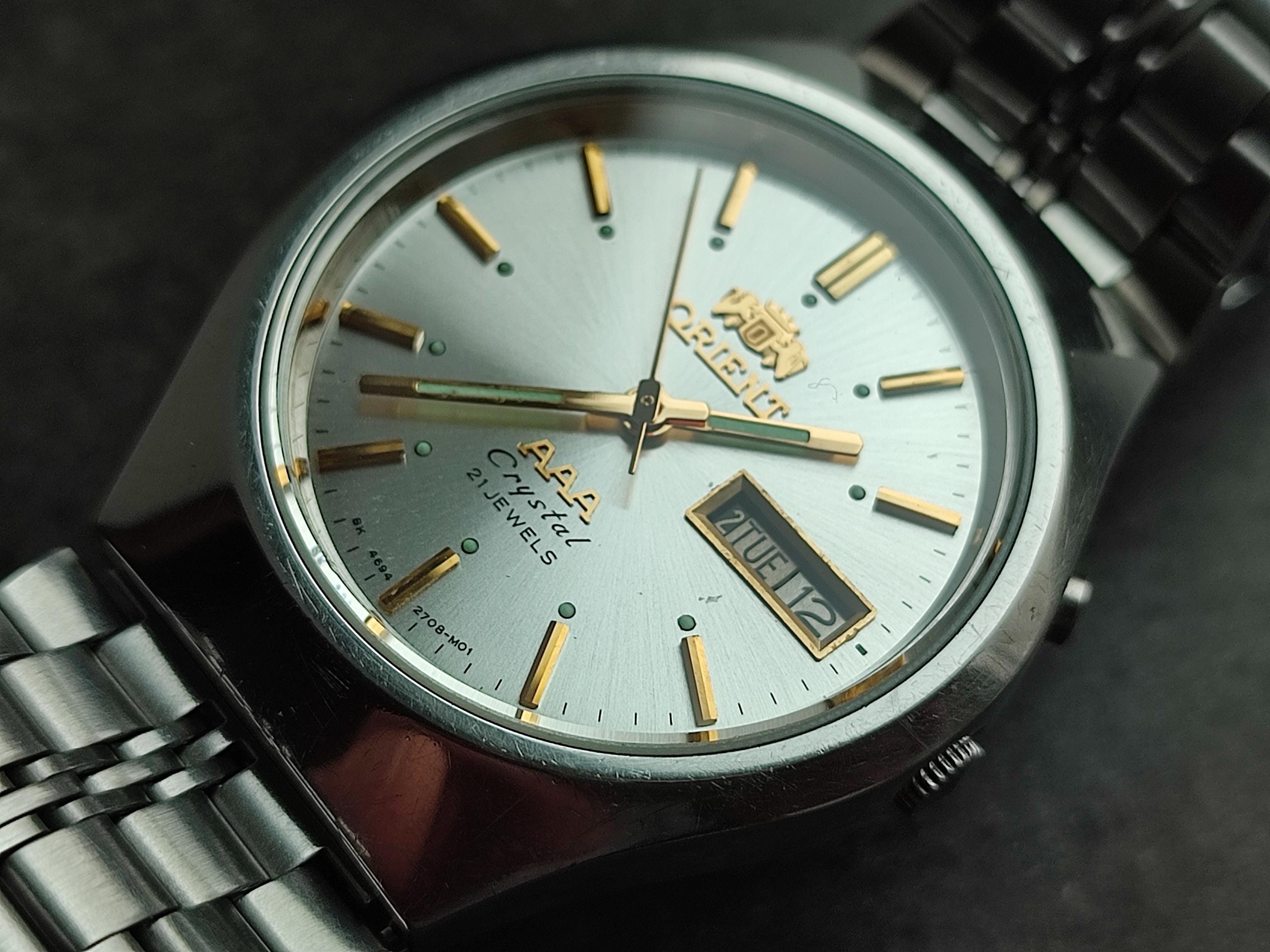 1980's ORIENT 3 Star 469A02-8A Men's Watch Vintage Japanese