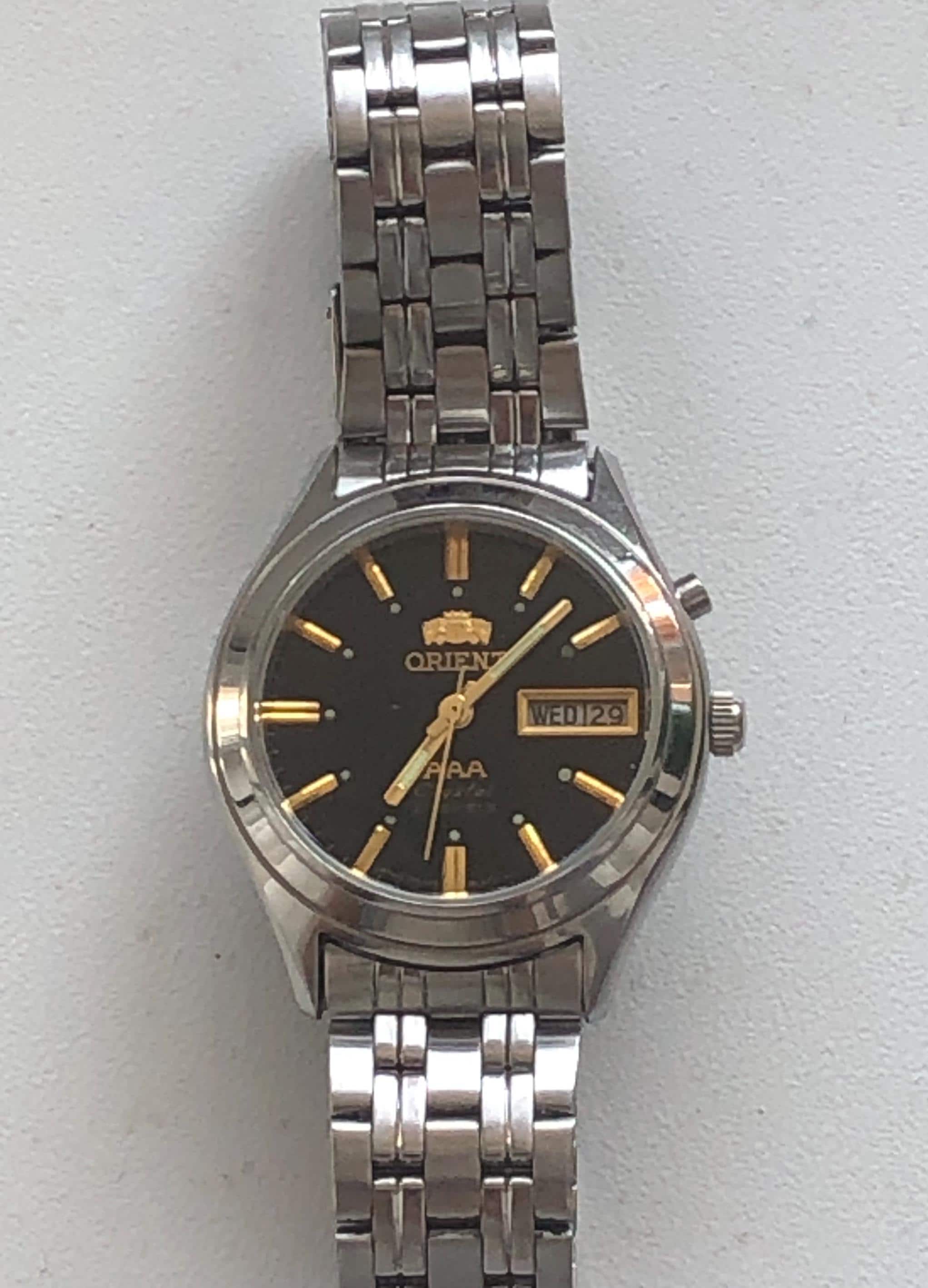 Vintage 1980s Orient Crystal Automatic Men's Watch - Etsy