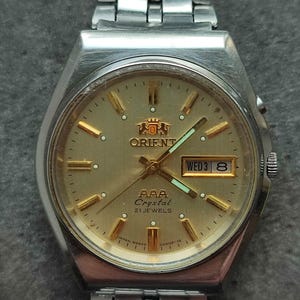 1980&#39;s ORIENT 3 Star AAA Men&#39;s Watch Vintage Japanese Mechanical Automatic wrist watch SERVICED