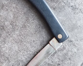 Antique folding pocket knife Lobl & Seufert blade Inox Germany with plastic handle