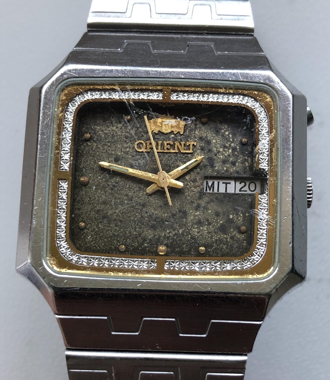 Vintage Watch ORIENT Freza Automatic Day Date ORIGINAL Japan 3