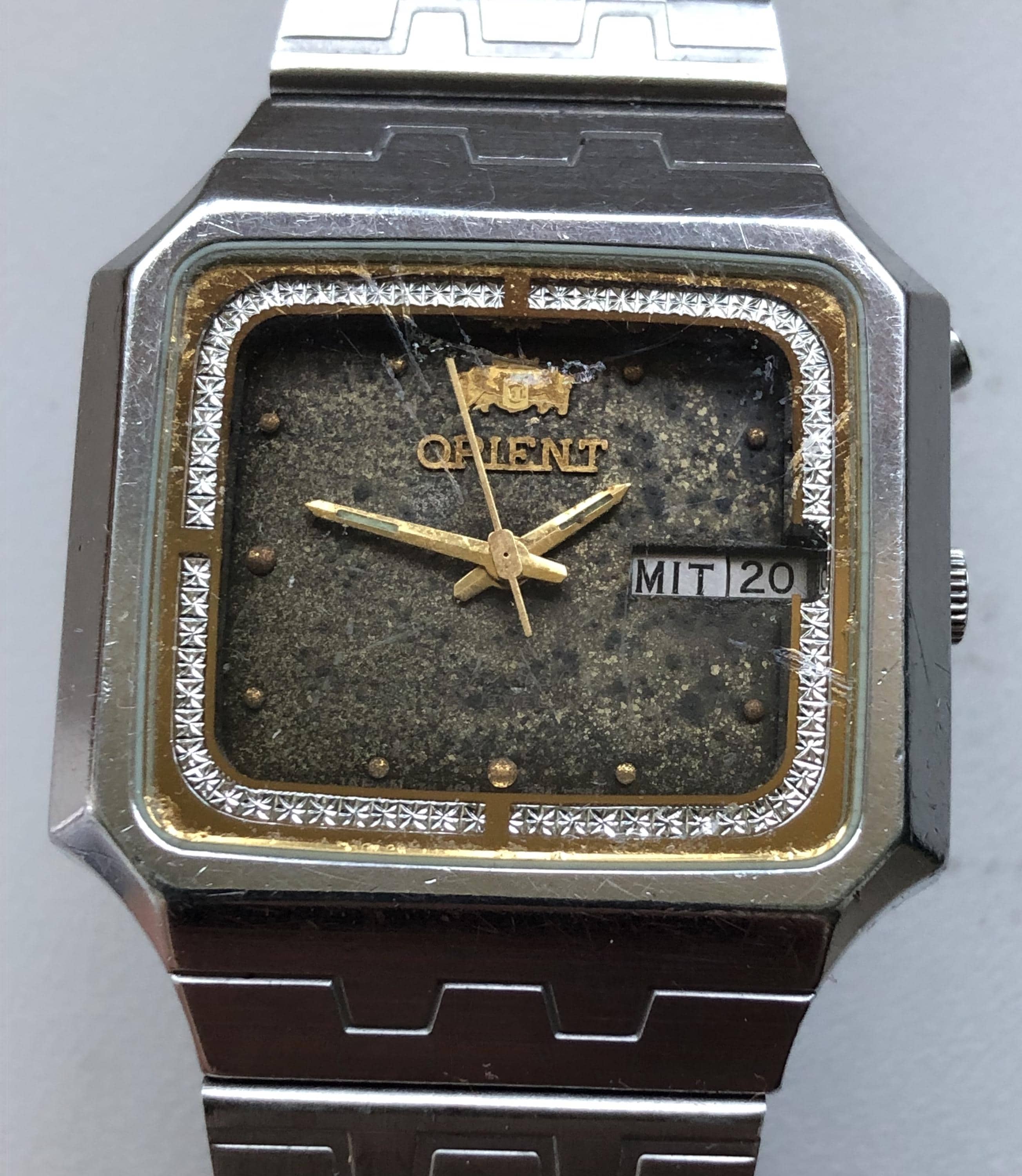 Vintage Watch ORIENT Freza Automatic Day Date ORIGINAL Japan 3