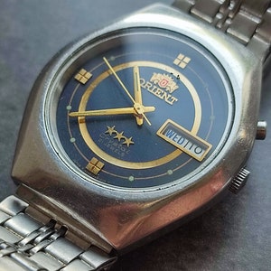 1970&#39;s ORIENT 3 Star 469LS9-6B Men&#39;s Watch Vintage Japanese Mechanical Automatic wrist watch SERVICED