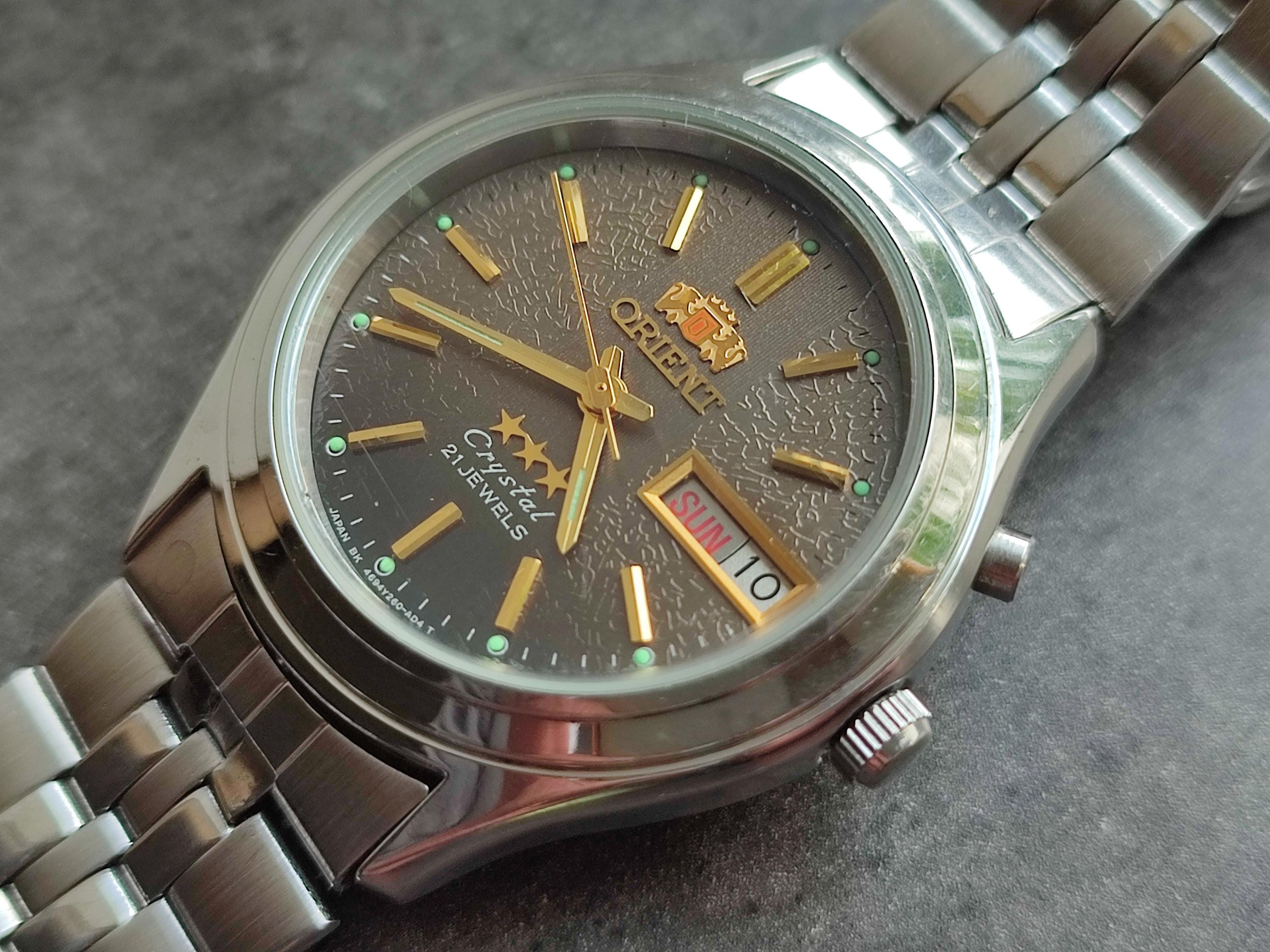 【良品 稼働】ORIENT スリースター 自動巻き 腕時計 469WA2-60 1980's ORIENT 3 Star 469WA2-60 Men's Watch Vintage Japanese