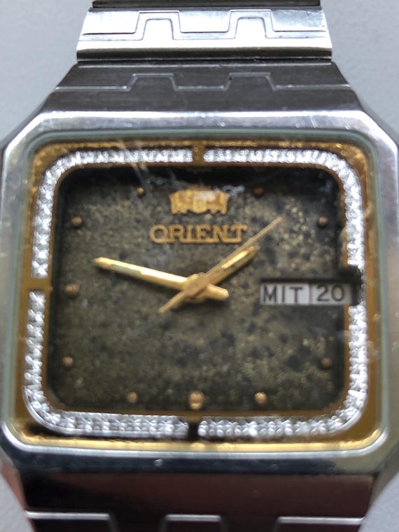 Vintage Watch ORIENT Freza Automatic Day Date ORIGINAL Japan 3
