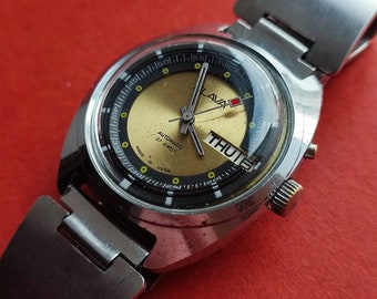 SLAVA AUTOMATISCH Uhr Day Date Sowjetunion Mechanische Uhr der UdSSR Export Serie