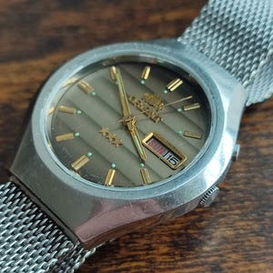 1980&#39;s ORIENT 3 Star 469LU9-7MA men&#39;s Watch Vintage Japanese Mechanical Automatic wrist watch SERVICED