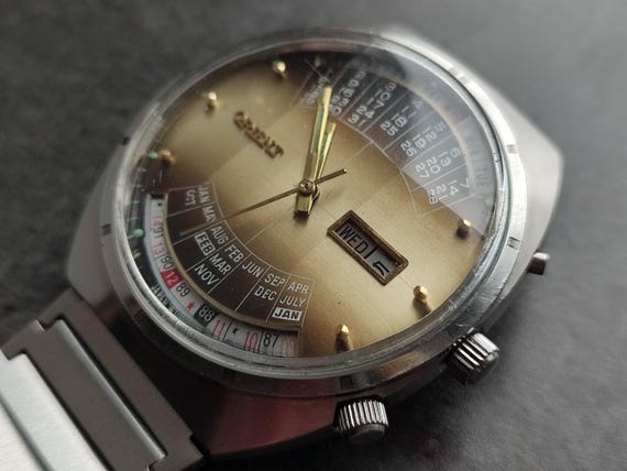 Rare Automatic Watch ORIENT COLLEGE L469672SA-7A Perpetual Multi