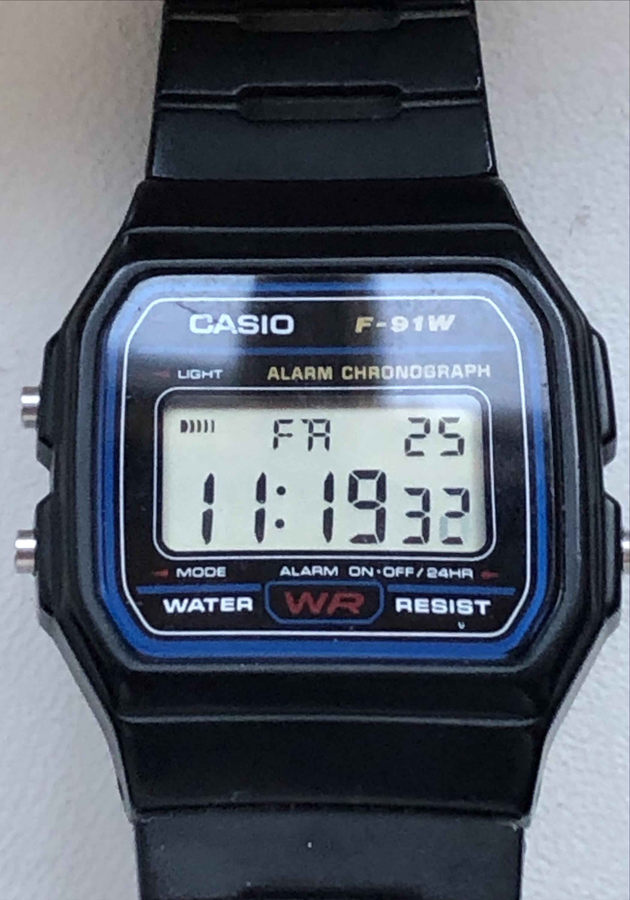 Rare CASIO F-91W Digital Quartz Watch Water Resistant 1980s - Etsy