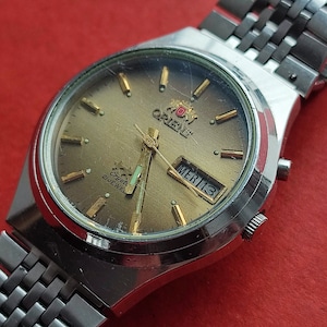 1980&#39;s ORIENT 3 Star Men&#39;s Watch Vintage Japanese Mechanical Automatic Water Resistant SERVICED