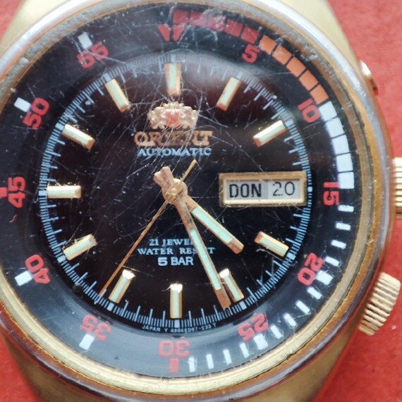 Rare ORIENT 469EE1-70 Divers 50m Men's Watch Vint… - image 4