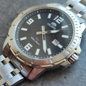 ORIENT SP Men&#39;s Quartz Watch Original Date Water resistant 50m wristwach Japan