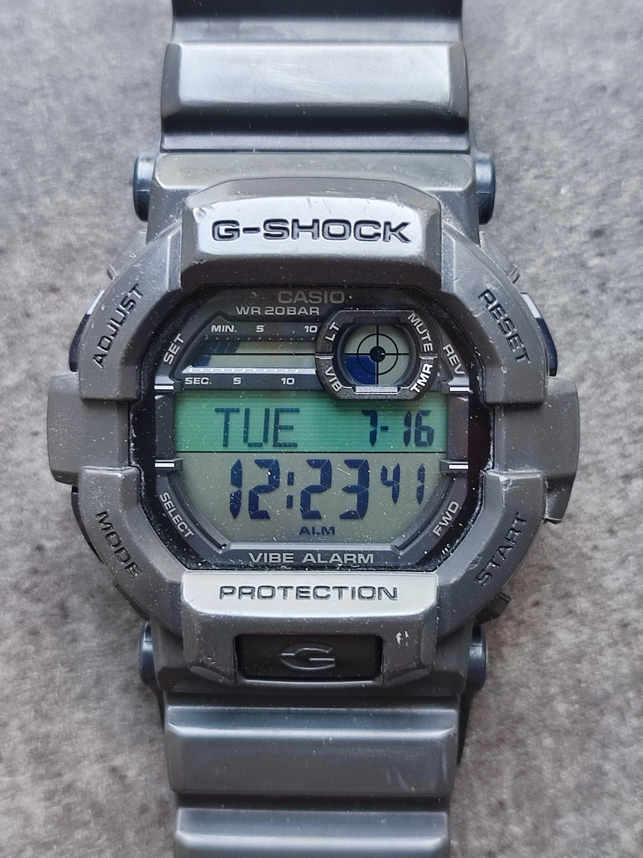 Vintage Watch Casio G-shock GD-350 Protection Men's Wrist Vintage Watch Casio G-shock GD-350 Protection Men's Wrist