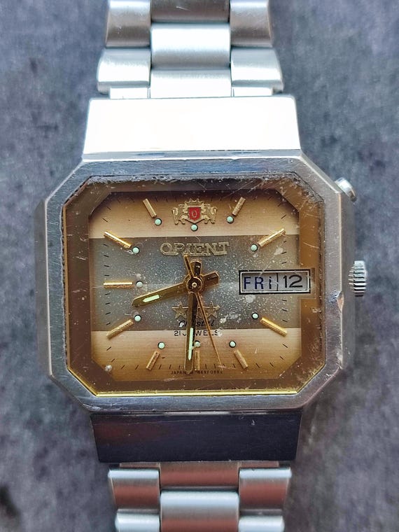 1970's ORIENT 3 Star CRYSTAL Men's Watch Vintage Mechanical 1970's ORIENT 3 Star CRYSTAL Men's Watch Vintage Mechanical