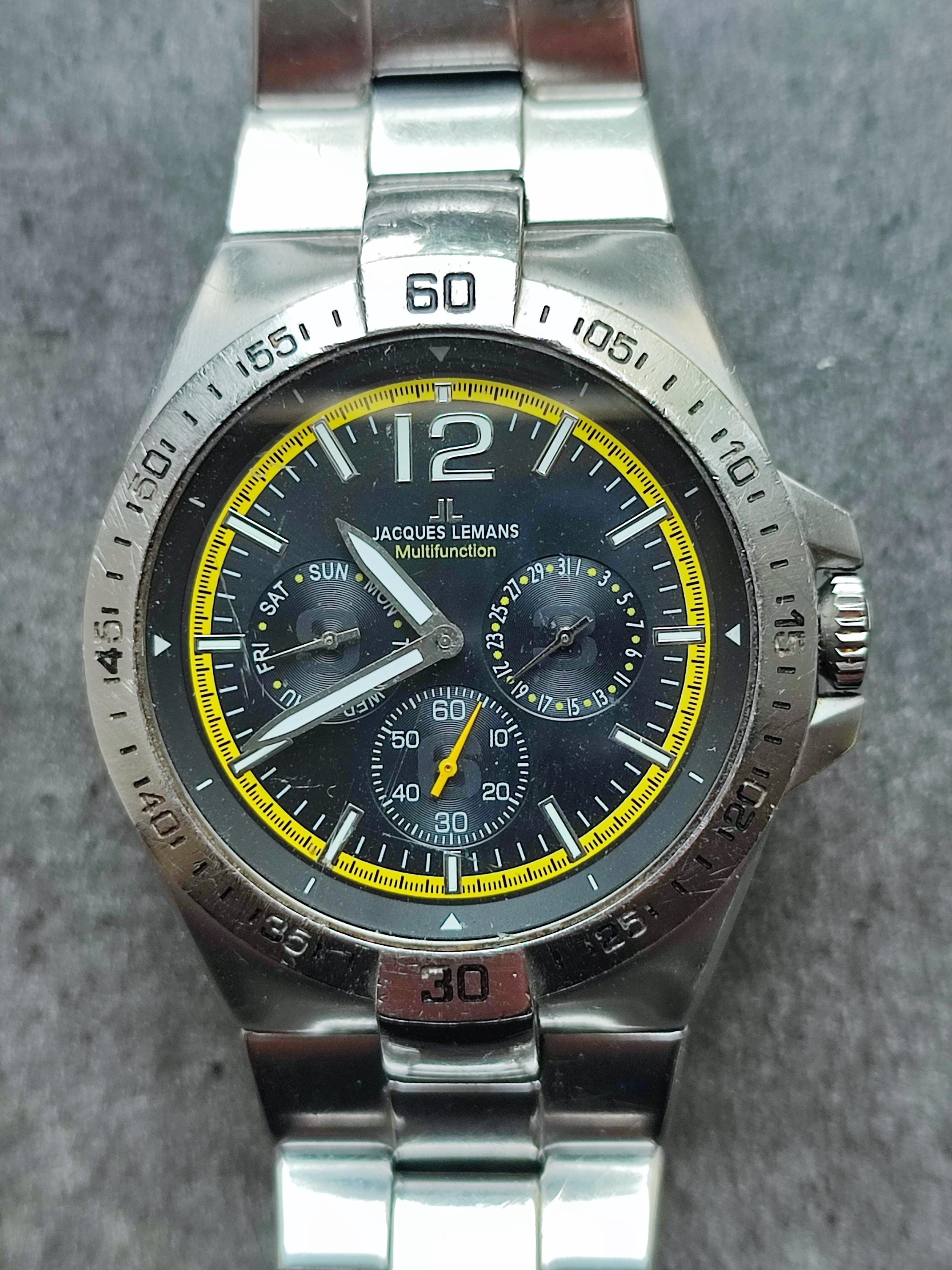 Vintage Men's Austria Made Quartz Watch Chronograph JACQUES LEMANS