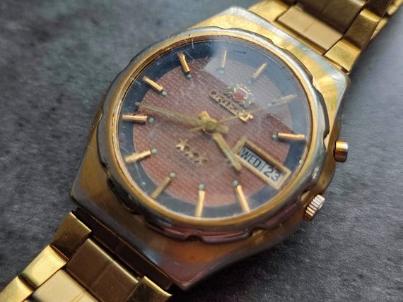 Jewels Gold Stars Orient Crystal 21 Jewels Prezzo Vintage Japan