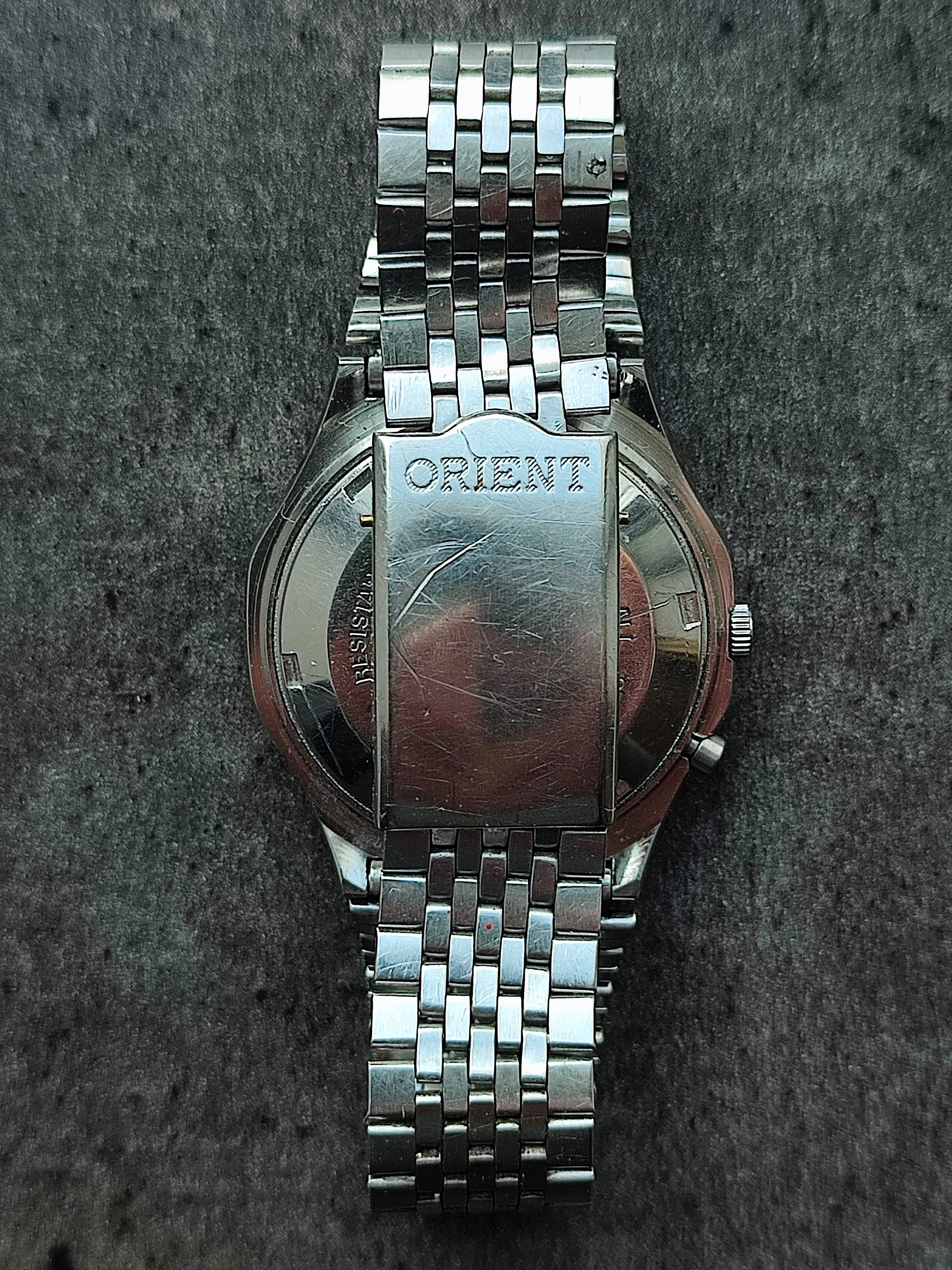 ★マニア用❣️昭和の自動巻★ORIENT.NONSCRACHオリジナル❣️稼働OK❣️ 1970's ORIENT 3 Star AAA Men's Watch Vintage Japanese