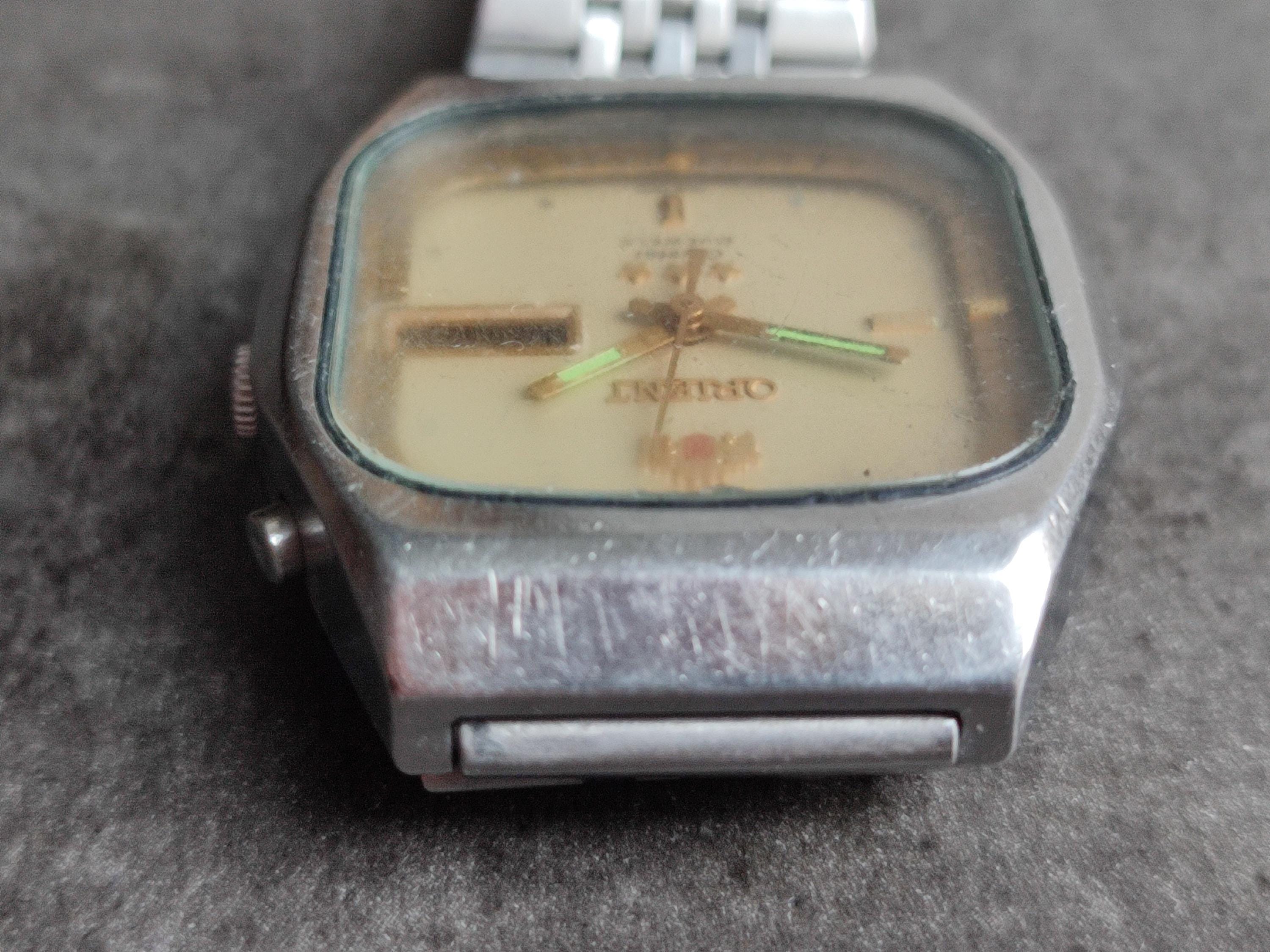 1970's ORIENT CRYSTAL Men's Watch Vintage Mechanical Automatic