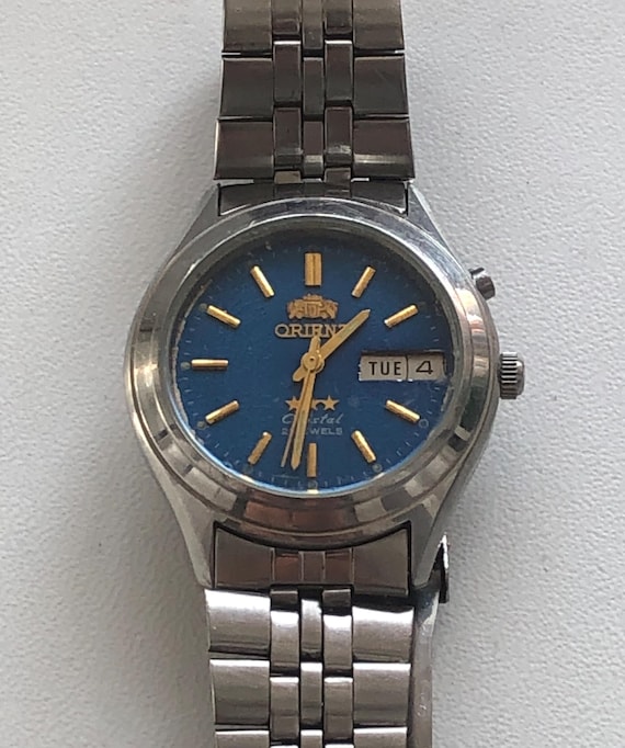 Vintage 1980s Orient Crystal Automatic Men's Watch, Serviced - Etsy