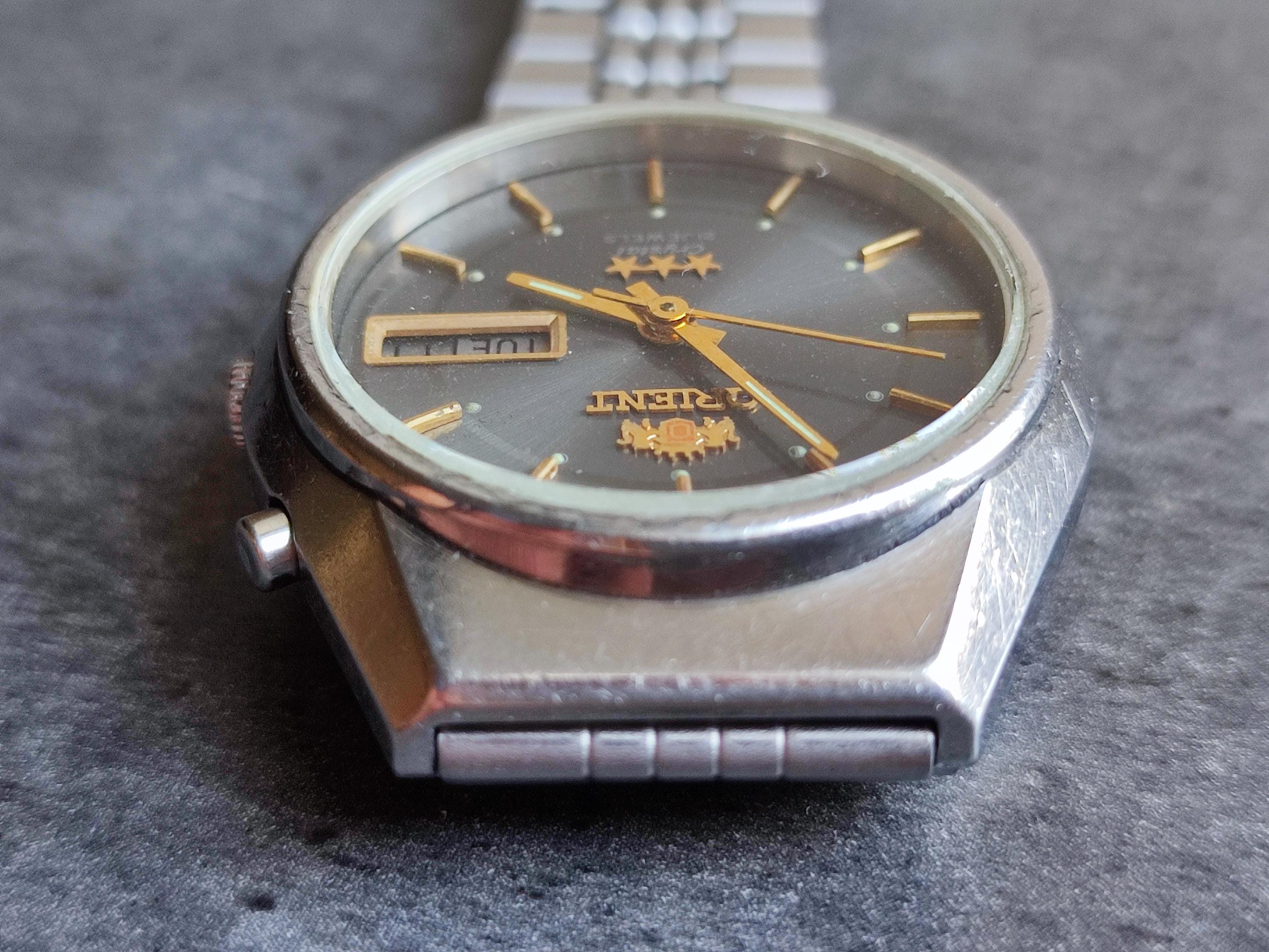 Zegarek męski ORIENT 3 Star z lat 80. XX wieku, mechaniczny