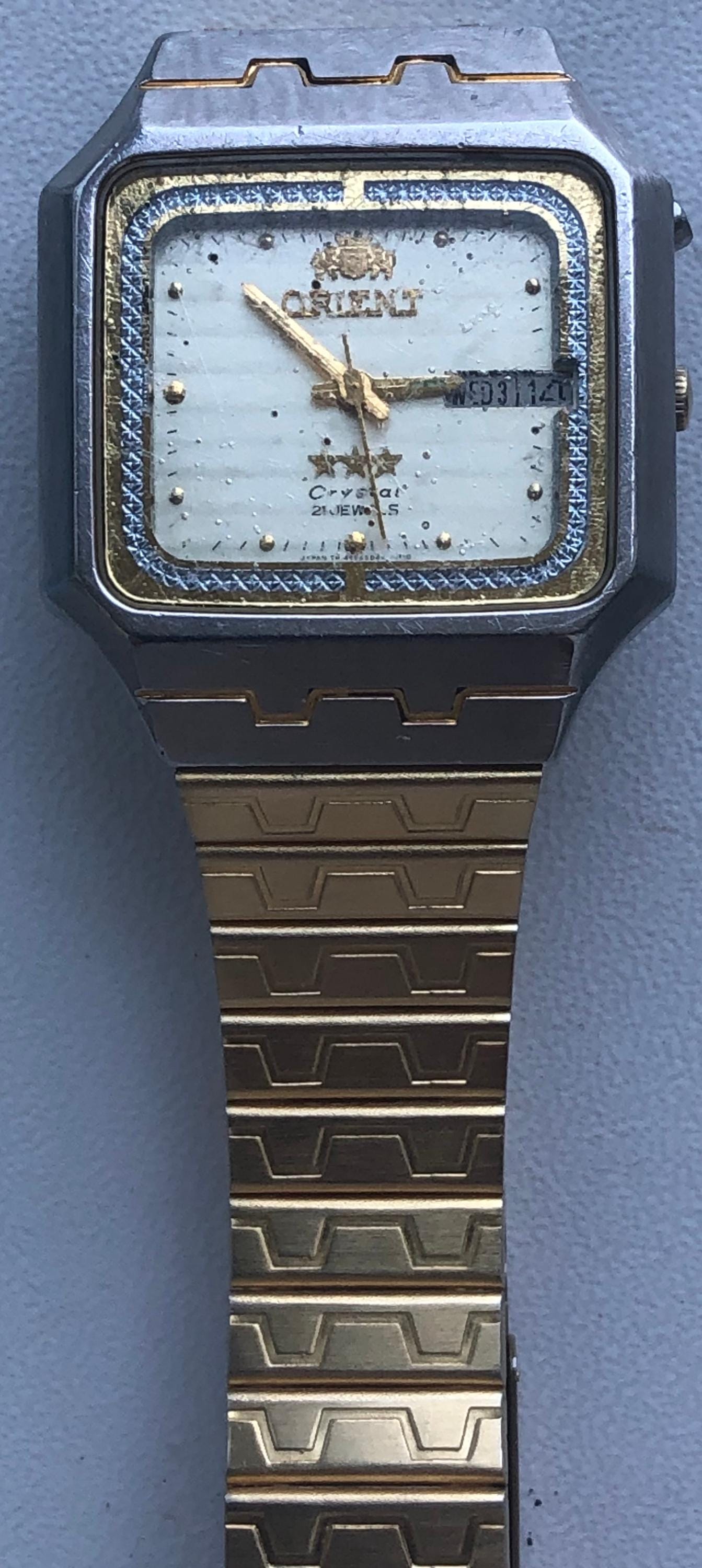 Vintage Watch ORIENT Freza 469ED5-40 Automatic Day Date Original