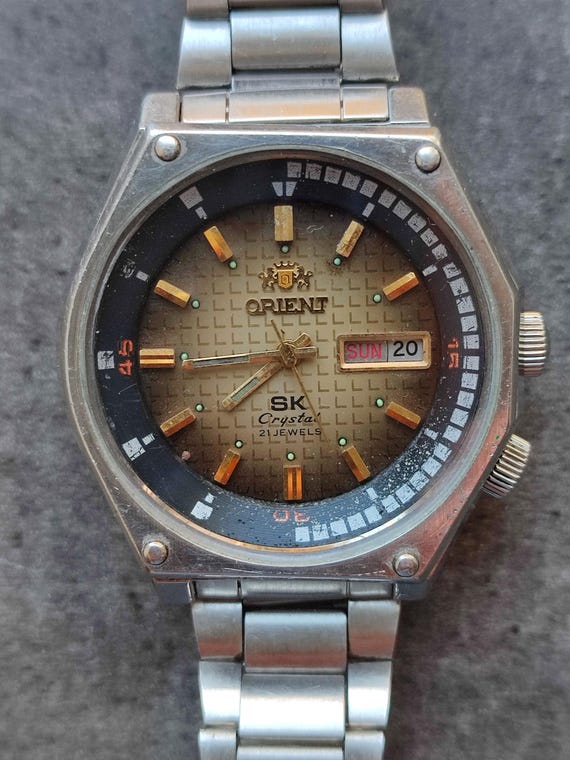 【ピグ品】Used  OBIA Rare ORIENT SK Y469135A-4A Men's Watch Vintage Japanese Mechanical