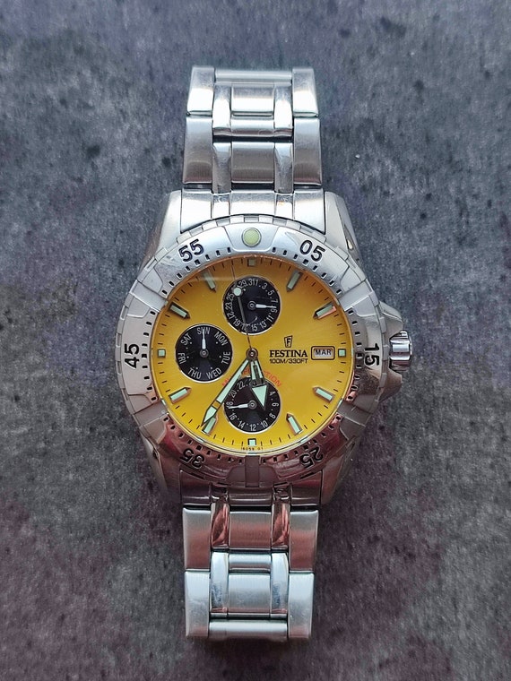 Reloj de pulsera de cuarzo multifuncion suizo FESTINA 16059 para hombre en caja original Etsy Espana