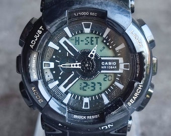 Vintage Casio Baby-G Shock Resistant Watch, Black Polymer