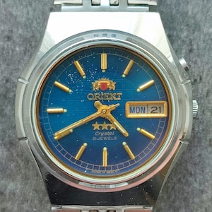 1970&#39;s ORIENT 3 Star AAA Men&#39;s Watch Vintage Japanese Mechanical Automatic wrist watch SERVICED