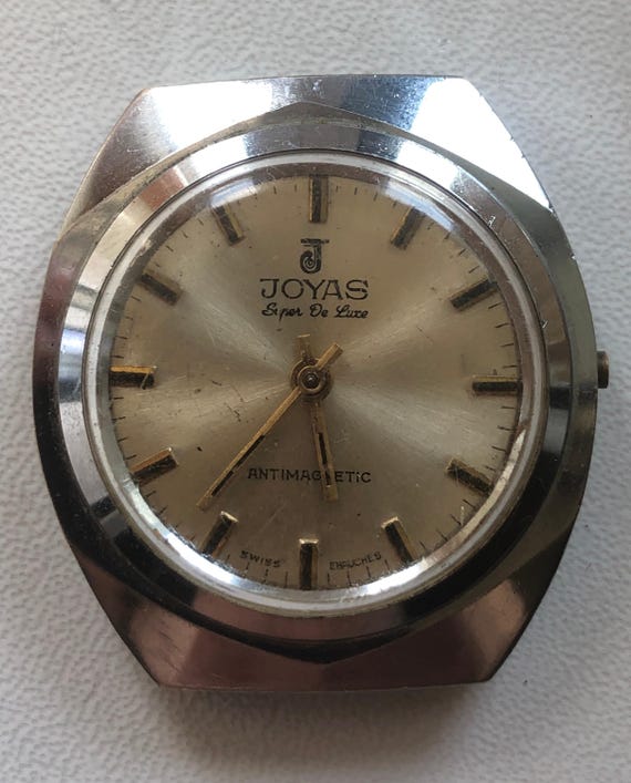 Vintage men's Mechanical Swiss Watch JOYAS wrist watch Antimagnetic