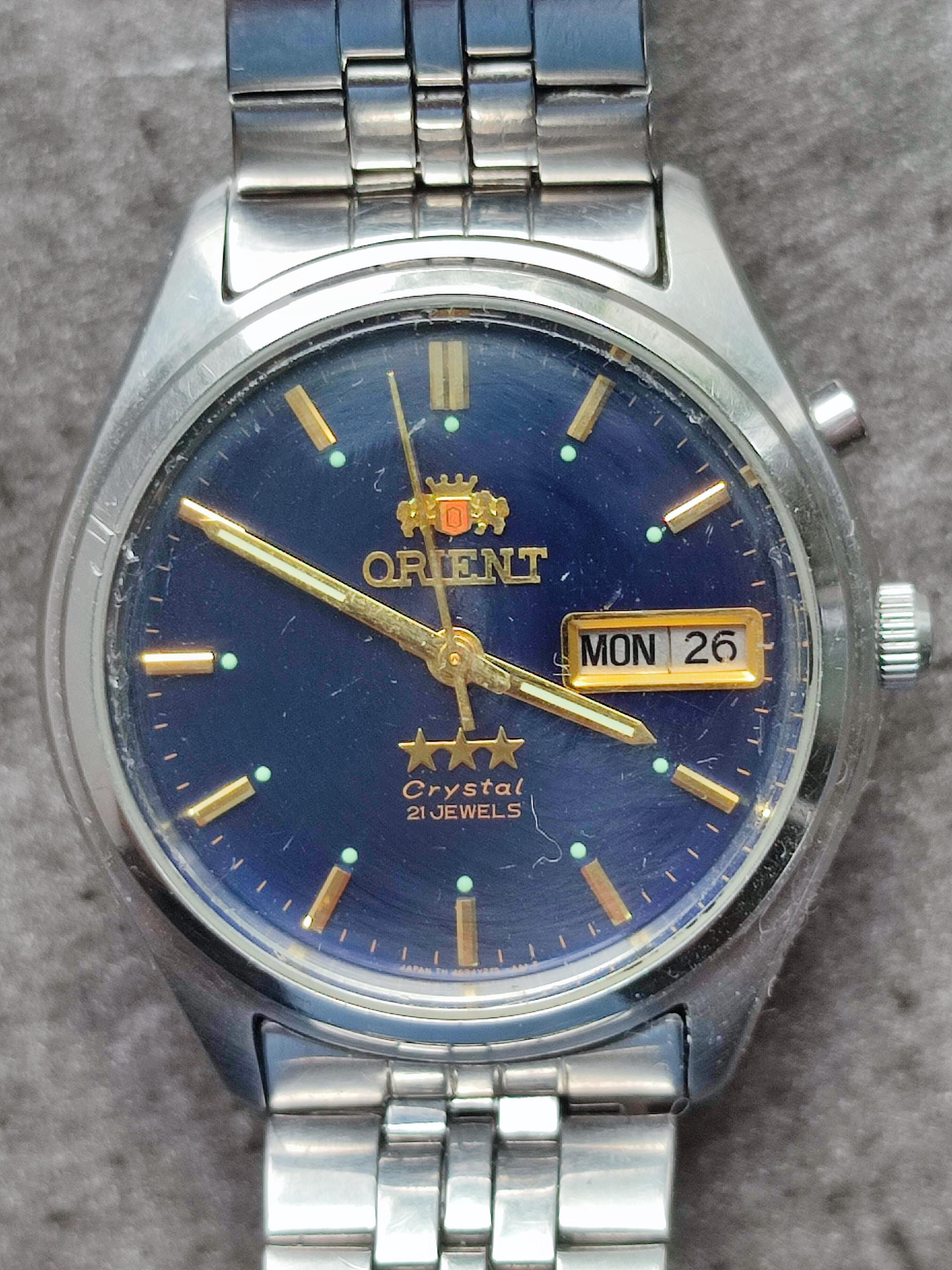 1980's ORIENT EMOK-C0 Star AAA Men's Watch Vintage Japanese