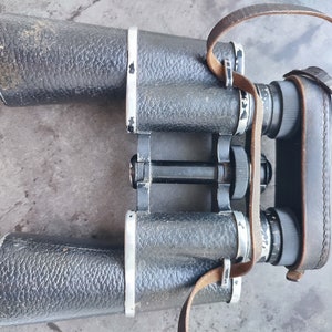 Vintage German Binoculars 10x40 Nitschke Rathenow Plastvista 1940s