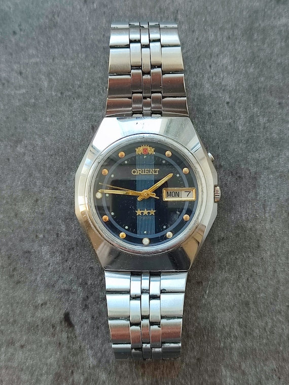 【ORIENT】810305-40 スーパースリム 80's ヴィンテージ 1980's ORIENT 3 Star Men's Watch Vintage Japanese Mechanical