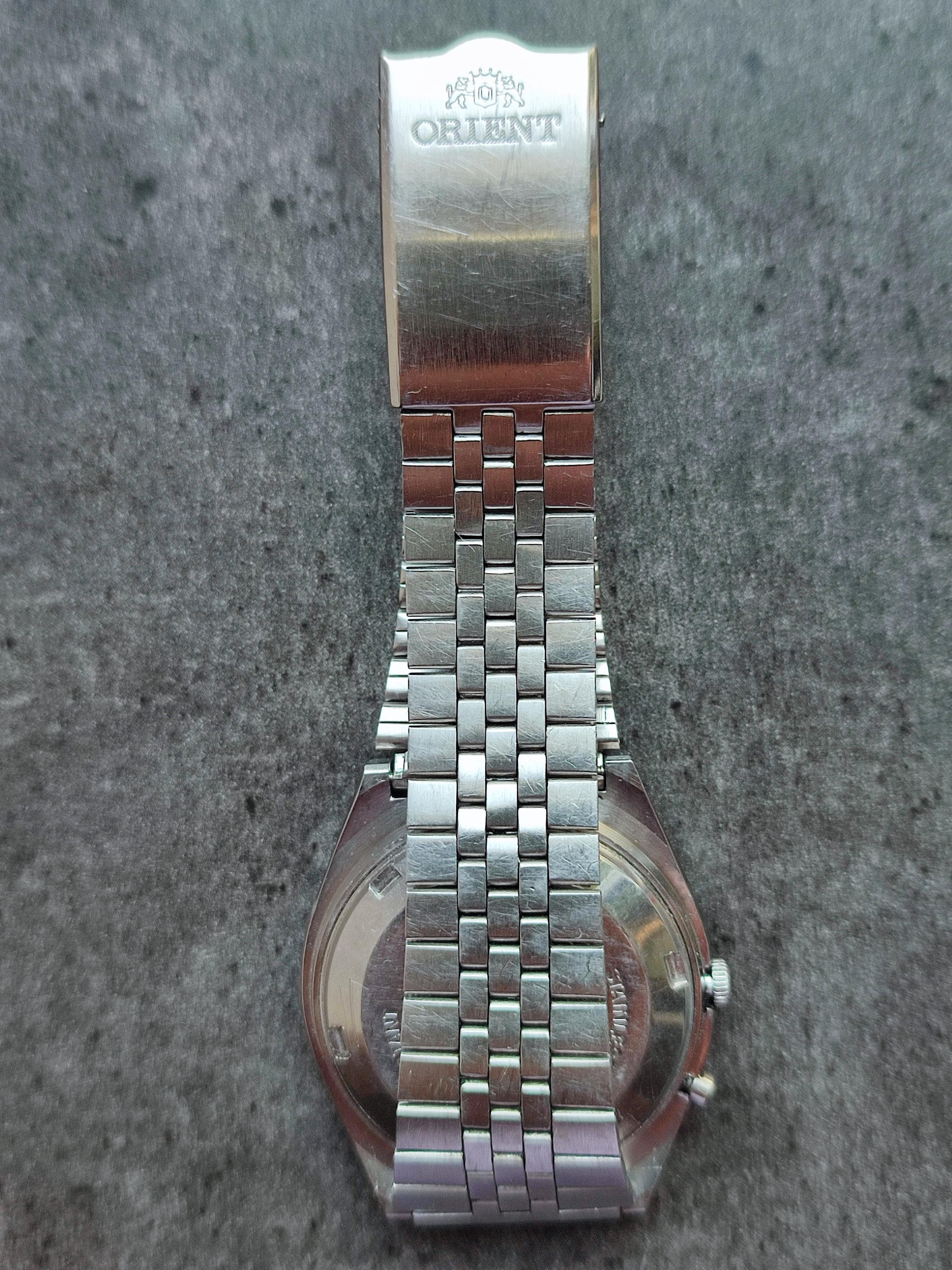 1970's ORIENT 3 Star Crystal Men's Watch Vintage Japanese