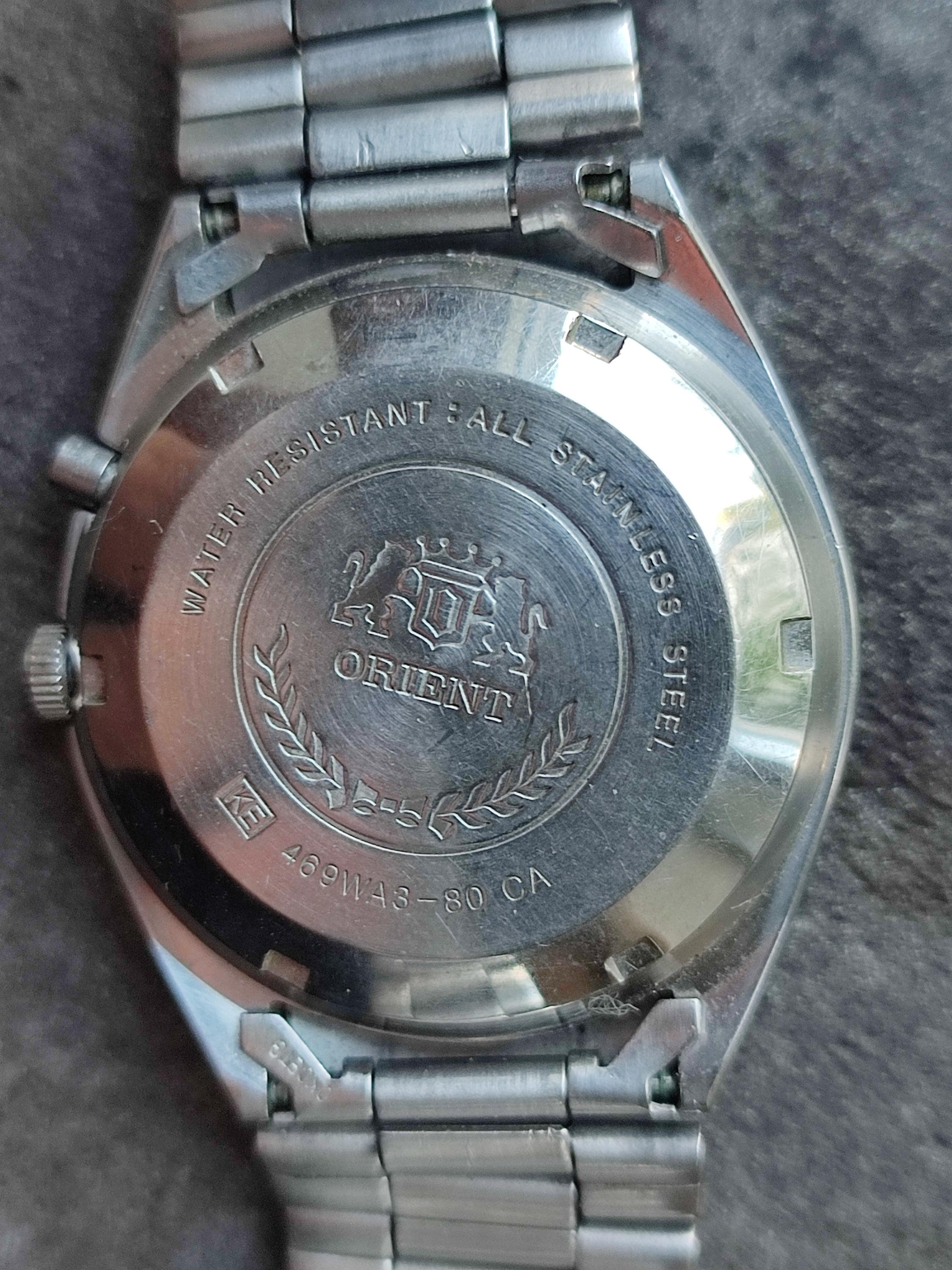 Men Wristwatch Orient Automatic Crystal 3 Stars 21j KY