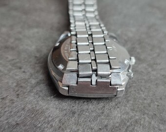 1980s Orient Automatic Men's Watch, Black Dial, Crystal 3 Star