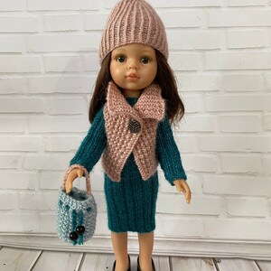 Clothing set for Paola Reina doll clothes Autumn outfit for doll Knitted clothes for Paola Reina Handmade doll clothes