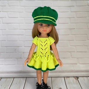 Fashion clothing set for Paola Reina Dress and cap for doll