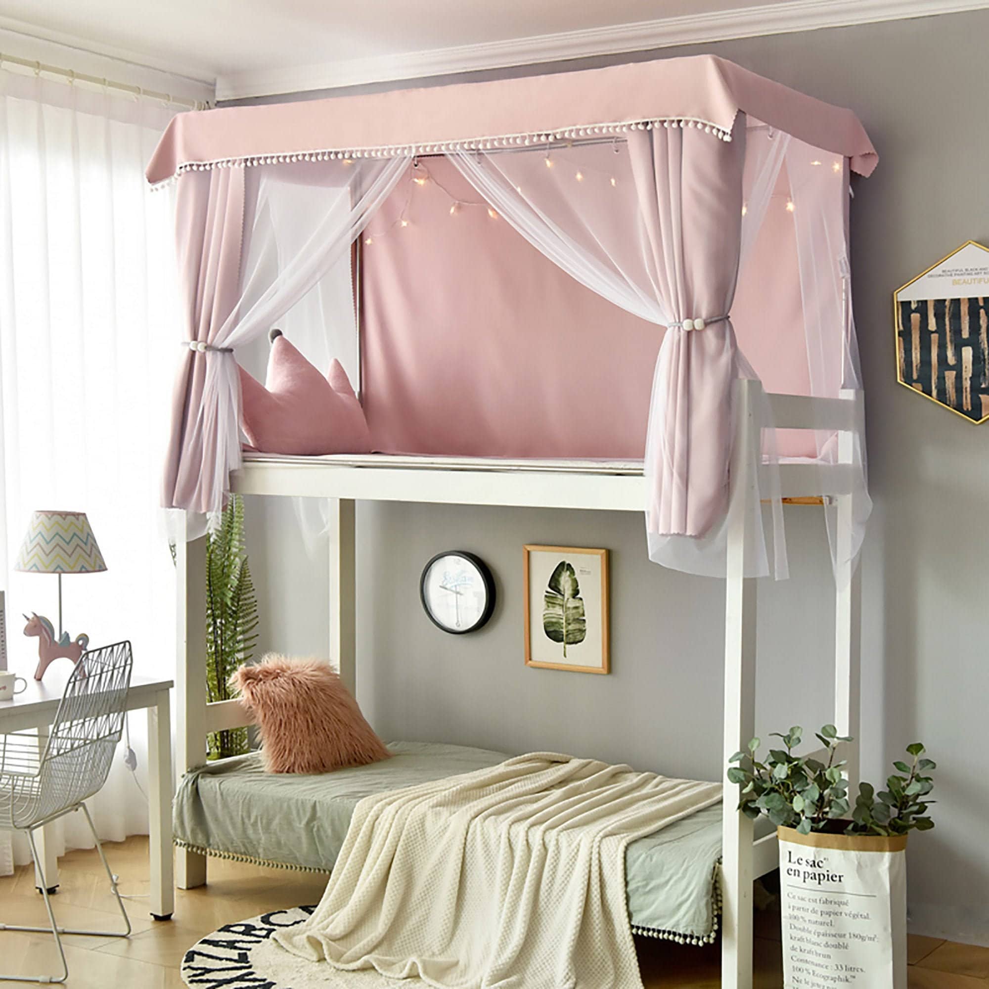 Upper Bed Curtains Bunk Bed Mosquito Nets Children Bed Etsy