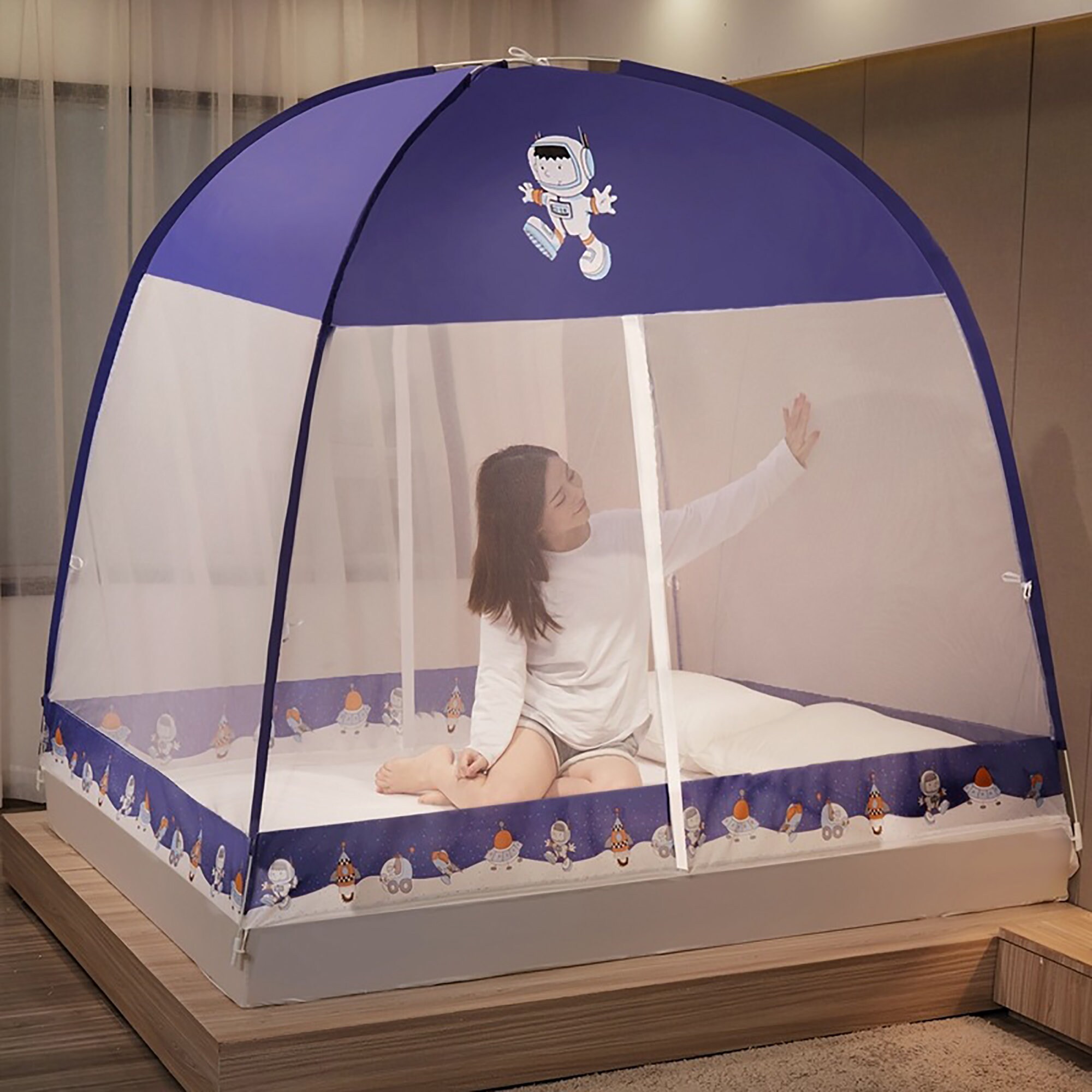 Dustproof Mosquito NetsCartoon Mosquito Nets Zipper Etsy