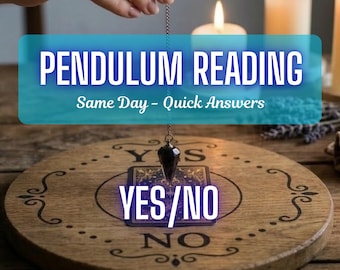 SAME DAY Yes or No Pendulum Reading | Fast Psychic Reading Answer | Spiritual Guidance & Divination
