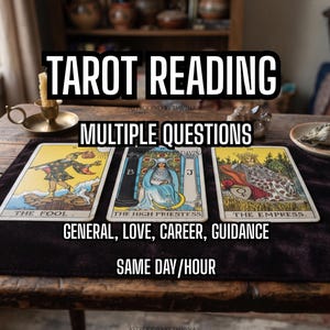 Tarot Reading - Same Day Any Question Love, Career, General, Witch Spiritual Guidance
