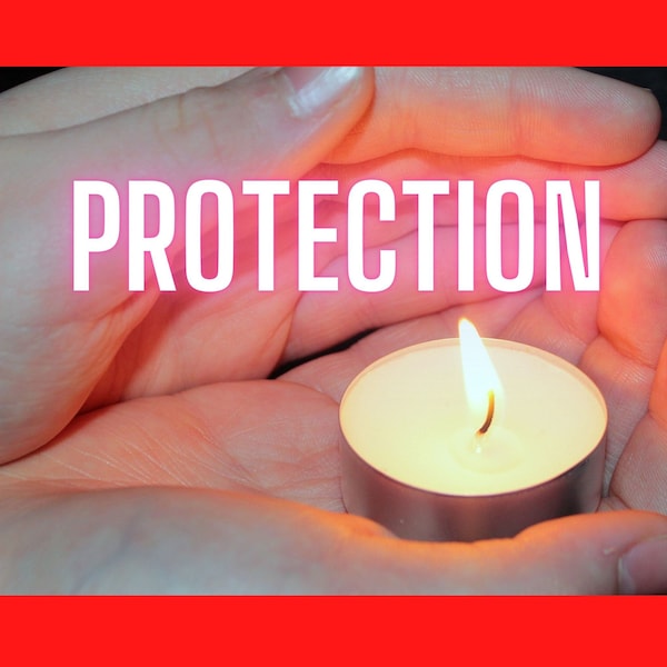 Protection Candle burning same day protection against evil, break curses and hexes