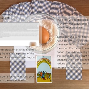 Egg Cleanse Reading - Evil Eye Removal Support, Protection and Return to Sender Divination image 2