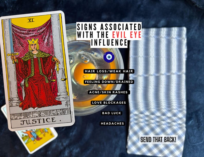 Egg Cleanse Reading - Evil Eye Removal Support, Protection and Return to Sender Divination image 5