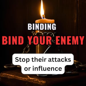 Binding spell psychic energy reading against your enemy stop psychic attacks stop their influence over you protect your energy and mind