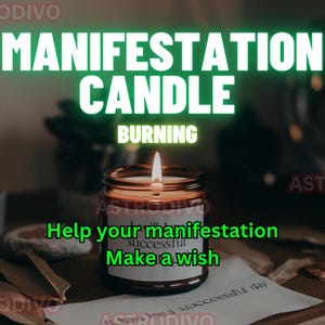 Manifestation candle burning divination, manifestation power how to manifest your dreams energy reading, good luck spell manifestation spell