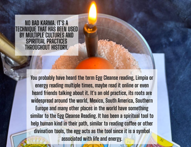 Egg Cleanse Divination - Chakra Flow, Evil Eye, Return To Sender Reading image 6