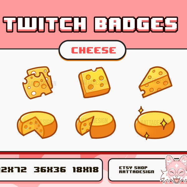 Käse-Sub-Badges für Twitch